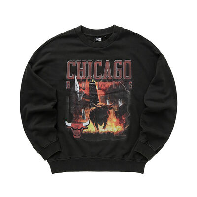 Nba Washed Grphc Os Crew Chicago Bulls New Era