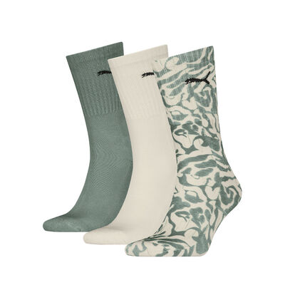 Unisex Printed Crew 3P Puma