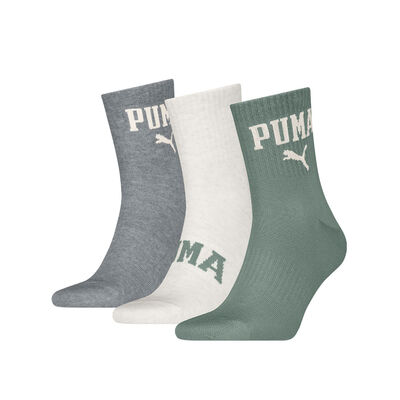 Unisex Logo Short Crew 3P Puma