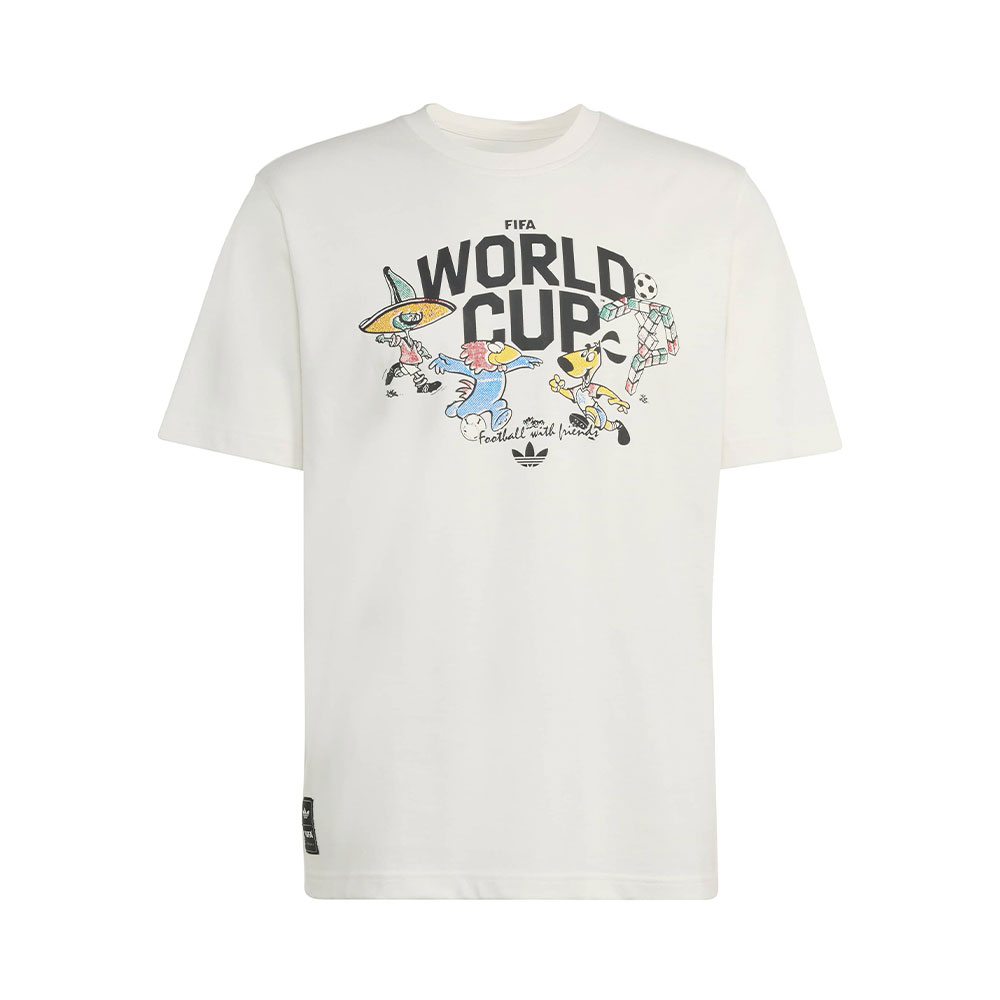 Fifa World Cup 26 Group Mascot T Shirt Adidas BLANCO 