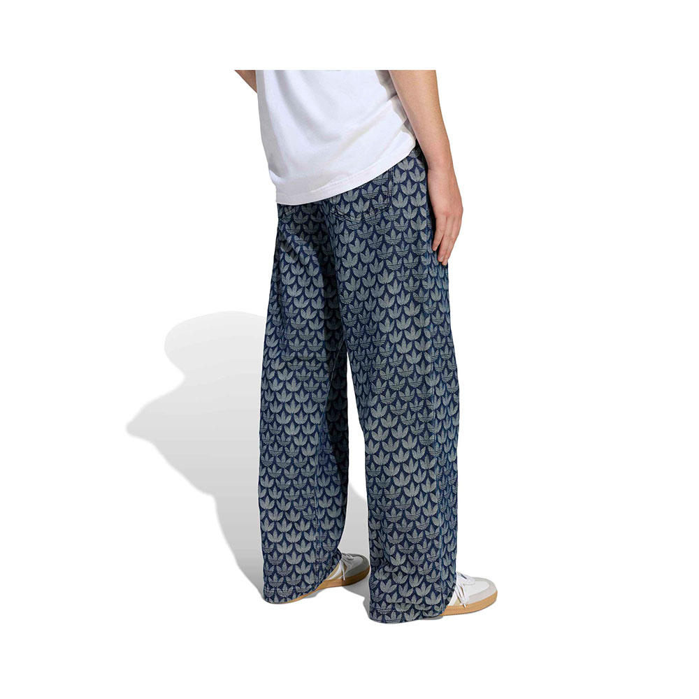 Denim Loose Monogram Pants Adidas AZUL 