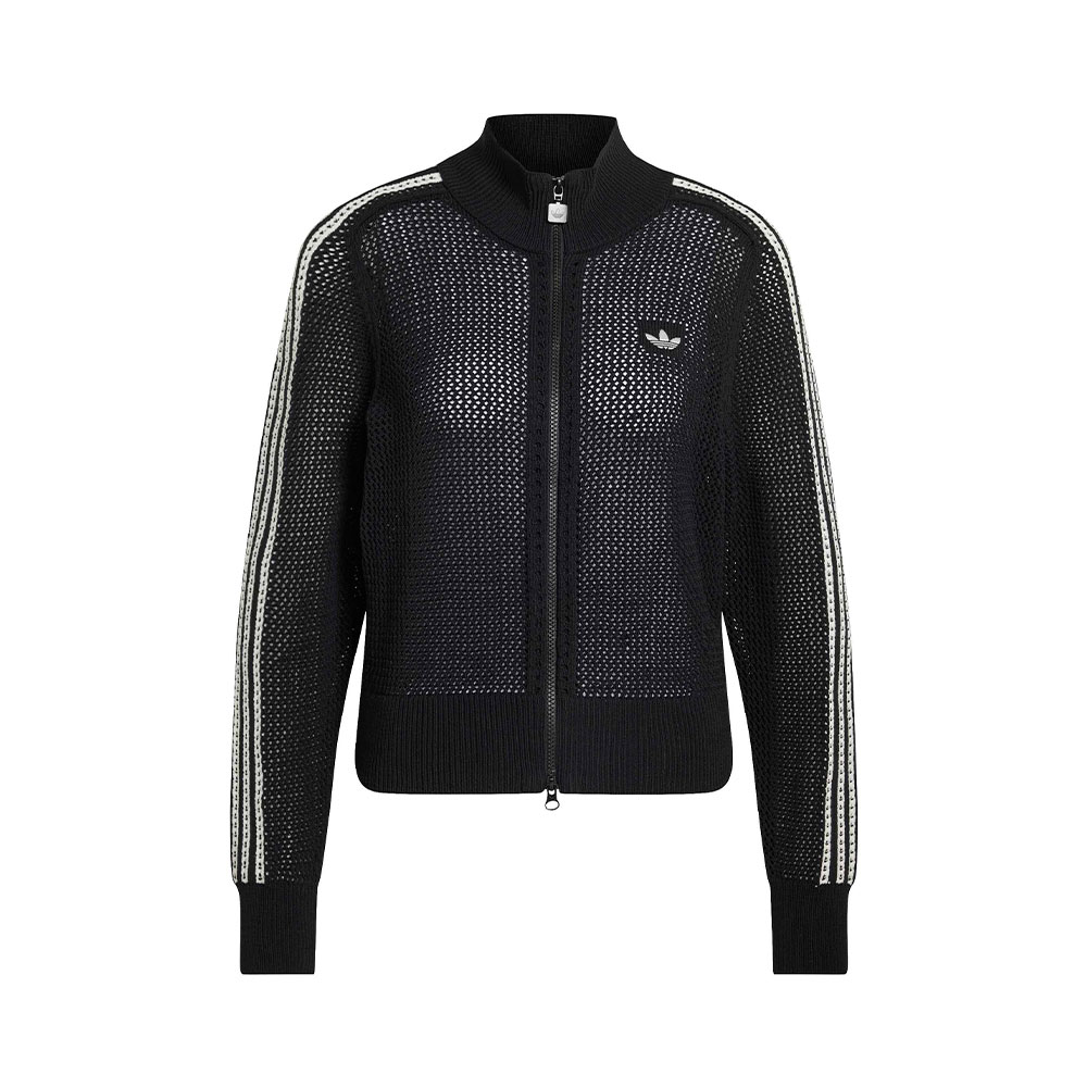 Knitted Crochet Firebird Track Top Adidas NEGRO 