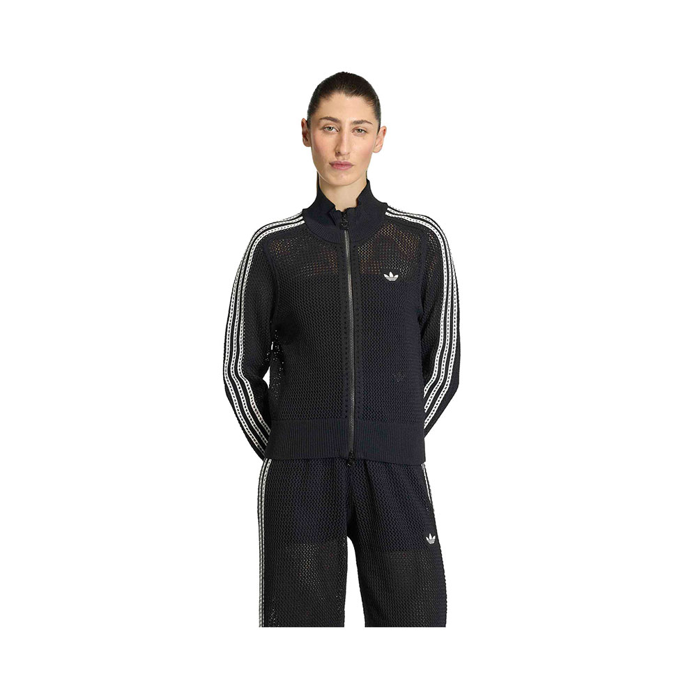 Knitted Crochet Firebird Track Top Adidas NEGRO 