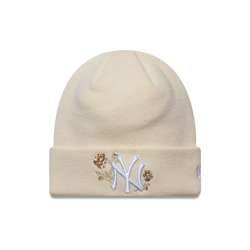 Wmns Sequin Rose Beanie New York Yankees New Era