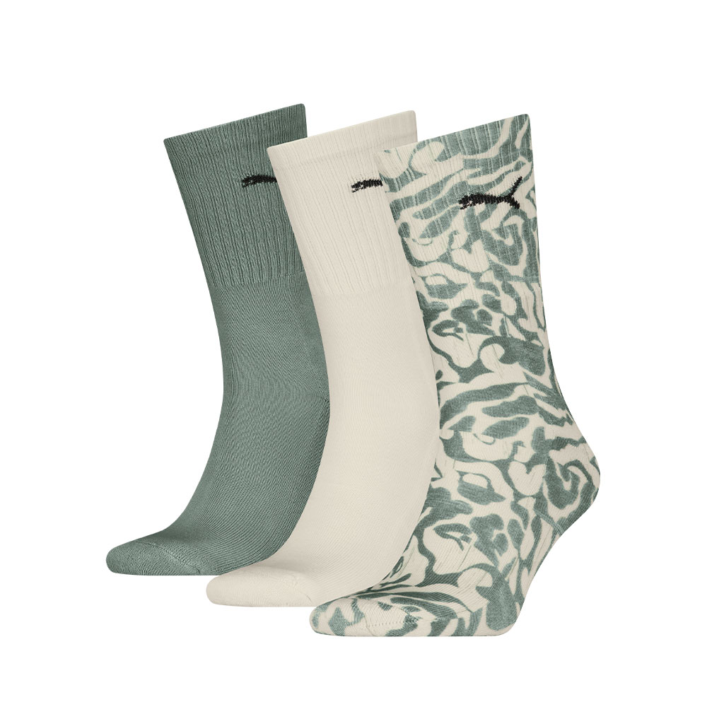 Unisex Printed Crew 3P Puma