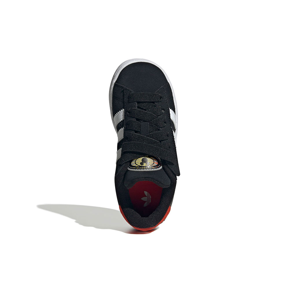 Disney Mickey Mouse Campus 00S Led Lights Comfort Closure Elastic Lace Shoes Kids Adidas NEGRO 