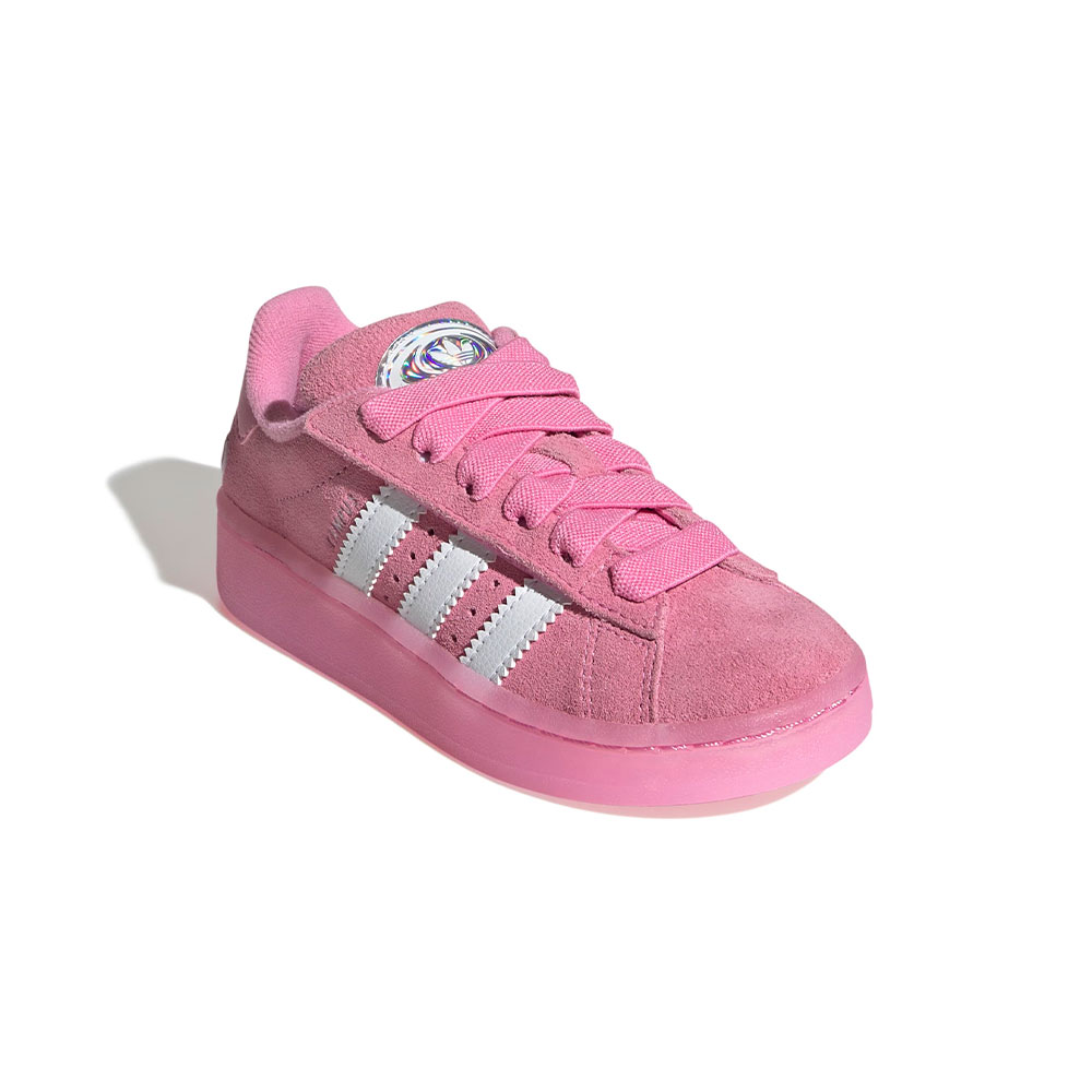 Campus 00S Led Lights Comfort Closure Elastic Lace Shoes Kids Adidas ROSA 
