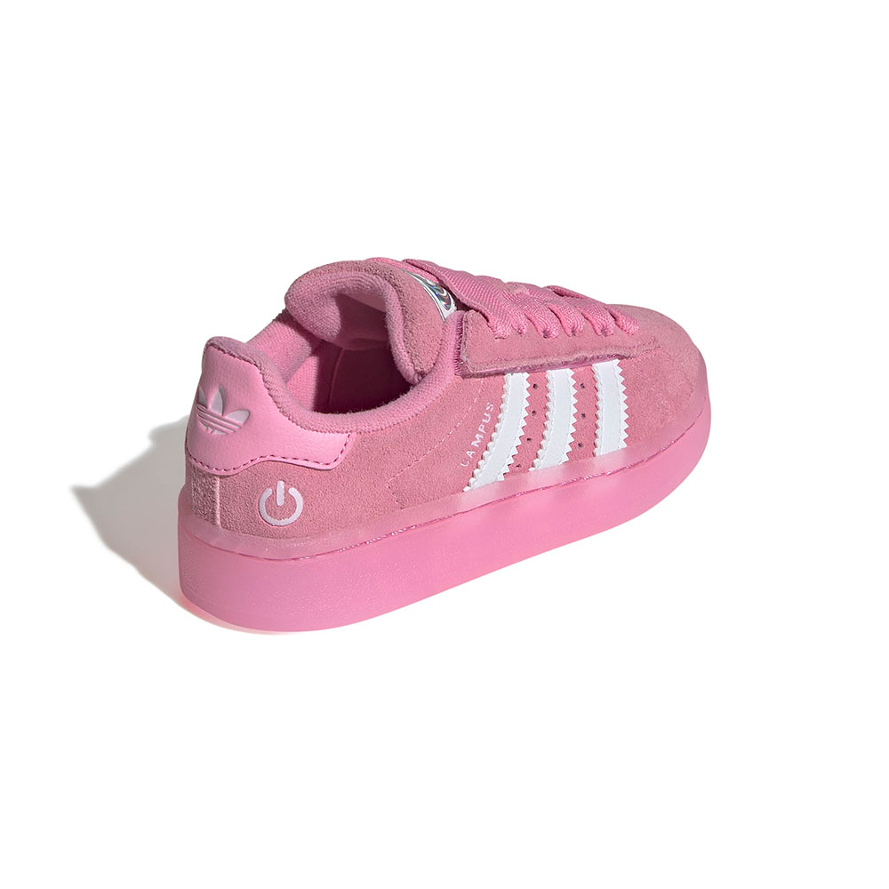 Campus 00S Led Lights Comfort Closure Elastic Lace Shoes Kids Adidas ROSA 